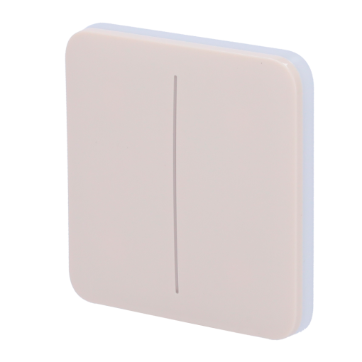 Ajax AJ-SOLOBUTTON-2G-IVO Panel táctil para interruptor de luz doble - Compatibilidad con AJ-LIGHTCORE-2G -