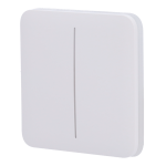 Ajax AJ-SOLOBUTTON-2G-W Panel táctil para interruptor de luz doble - Compatibilidad con AJ-LIGHTCORE-2G -