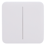 Ajax AJ-SOLOBUTTON-2G-W Panel táctil para interruptor de luz doble - Compatibilidad con AJ-LIGHTCORE-2G -