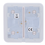 Ajax AJ-SOLOBUTTON-2G-W Panel táctil para interruptor de luz doble - Compatibilidad con AJ-LIGHTCORE-2G -