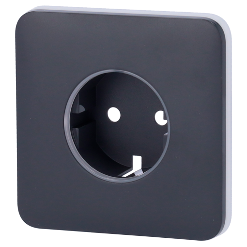 Ajax AJ-SOLOCOVER-GRA Tapa para enchufe básico tipo F - Compatible con AJ-OUTLETCORE-BASIC - Protección contra