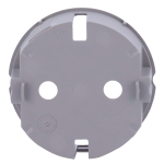 Ajax AJ-SOLOCOVER-GRE Tapa para enchufe básico tipo F - Compatible con AJ-OUTLETCORE-BASIC - Protección contra
