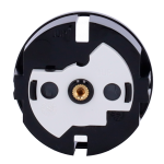 Ajax AJ-SOLOCOVER-SMART-B Tapa frontal para enchufe inteligente tipo F - Compatible con AJ-OUTLETCORE-SMART - Indicador