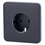 Ajax AJ-SOLOCOVER-SMART-GRA Tapa frontal para enchufe inteligente tipo F - Compatible con AJ-OUTLETCORE-SMART - Indicador