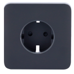 Ajax AJ-SOLOCOVER-SMART-GRA Tapa frontal para enchufe inteligente tipo F - Compatible con AJ-OUTLETCORE-SMART - Indicador
