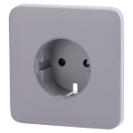Ajax AJ-SOLOCOVER-SMART-GRE Tapa frontal para enchufe inteligente tipo F - Compatible con AJ-OUTLETCORE-SMART - Indicador