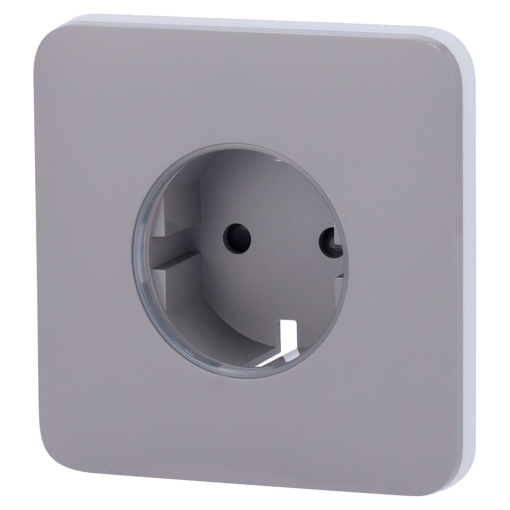Ajax AJ-SOLOCOVER-SMART-GRE Tapa frontal para enchufe inteligente tipo F - Compatible con AJ-OUTLETCORE-SMART - Indicador