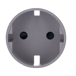 Ajax AJ-SOLOCOVER-SMART-GRE Tapa frontal para enchufe inteligente tipo F - Compatible con AJ-OUTLETCORE-SMART - Indicador