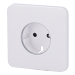 Ajax AJ-SOLOCOVER-SMART-W Tapa frontal para enchufe inteligente tipo F - Compatible con AJ-OUTLETCORE-SMART - Indicador