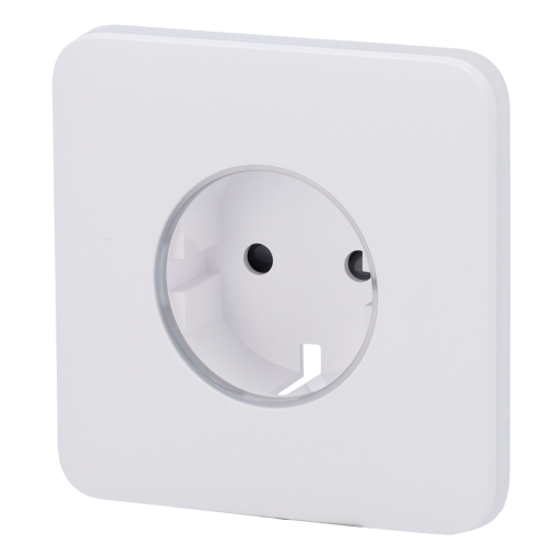 Ajax AJ-SOLOCOVER-SMART-W Tapa frontal para enchufe inteligente tipo F - Compatible con AJ-OUTLETCORE-SMART - Indicador