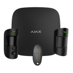 Ajax AJ-STARTERKIT-CAM-MP-B Kit de alarma profesional - Certificado Grado 2 - Comunicación Ethernet y dual SIM GPRS -