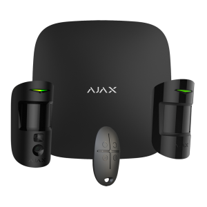Ajax AJ-STARTERKIT-CAM-MP-B Kit de alarma profesional - Certificado Grado 2 - Comunicación Ethernet y dual SIM GPRS -