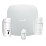 Ajax AJ-STARTERKIT-CAM-MP-W Kit de alarma profesional - Certificado Grado 2 - Comunicación Ethernet y dual SIM GPRS -