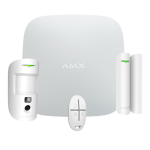 Ajax AJ-STARTERKIT-CAM-W Kit de alarma profesional - Certificado Grado 2 - Comunicación Ethernet y dual SIM GPRS -