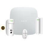 Ajax AJ-STARTERKITPLUS-CAM-HDR-W Kit de alarma profesional - Certificado Grado 2 - Comunicación Ethernet / Wi-Fi / dual SIM 4G
