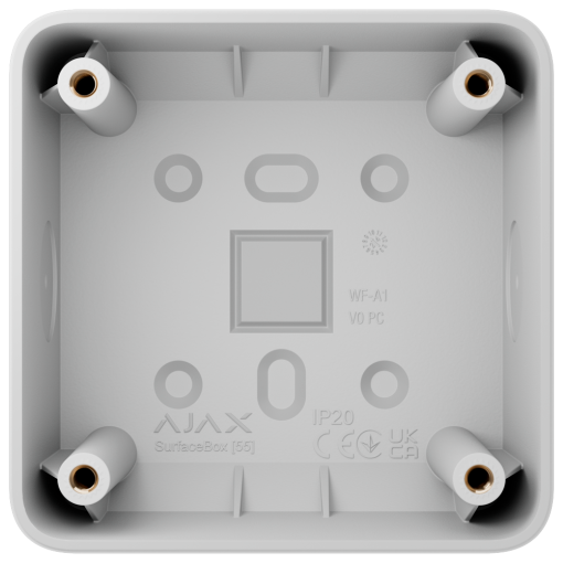 Ajax AJ-SURFACEBOX-W Caja de montaje para un dispositivo - Uso interiores - Compatible con AJ-SOLOBUTTON o