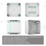 Ajax AJ-SURFACEBOX-W Caja de montaje para un dispositivo - Uso interiores - Compatible con AJ-SOLOBUTTON o