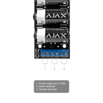 Ajax AJ-TRANSMITTER Transmisor vía radio - Grado 2 - Inalámbrico 868 MHz Jeweller - Entrada cableada de alarma y
