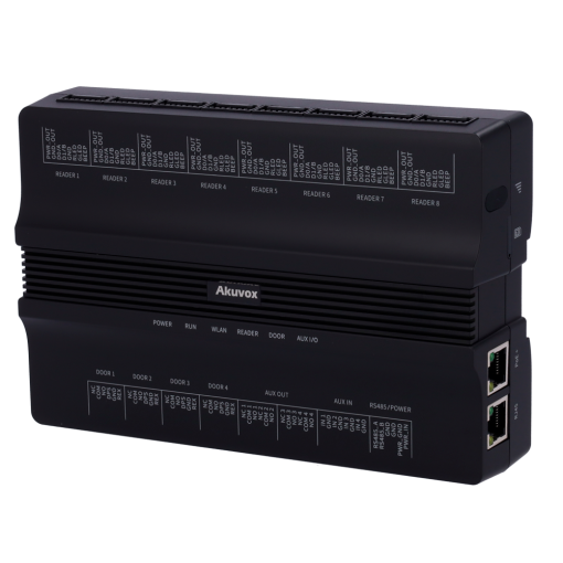 Akuvox AK-A095 Controladora de acceso PoE - Tarjeta, QR y PIN - 100.000 usuarios | 200.000 registros - 8