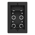 Akuvox AK-BR-R20A-BLACK-F Panel frontal y caja de registro encastrada - Específica para Akuvox AK-R20A-BLACK - Panel: