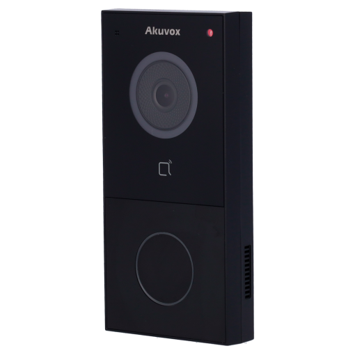 Akuvox AK-E12S-BLACK Videoportero IP en superficie - Cámara 2 Mpx | Audio bidireccional - Apertura con tarjeta MF