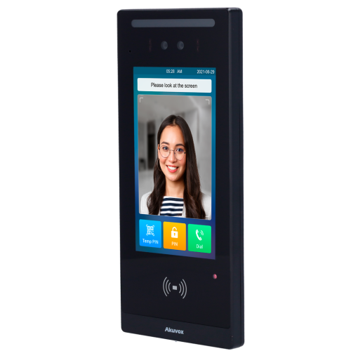 Akuvox AK-E18C Videoportero IP con control de acceso - Cámara 2 Mpx | Audio y vídeo bidireccional - Facial