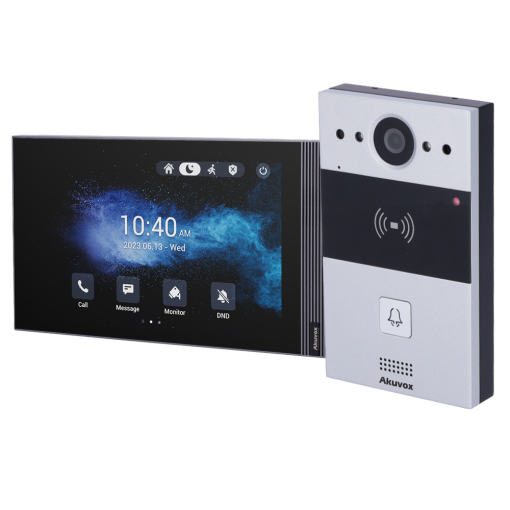 Akuvox AK-KIT05-IP-ANDROID Kit de videoportero Android - IP | Placa y monitor - Audio bidireccional Crystal Clear -