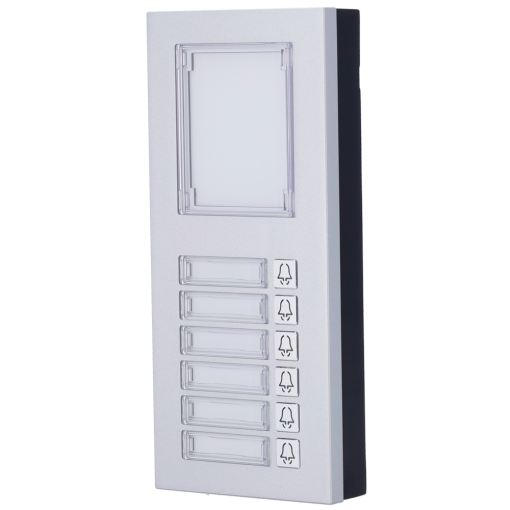Akuvox AK-MD6 Módulo de extensión - 6 botones y panel informativo - Compatible con AK-R20B-xB y AK-R20K(-2)