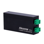 Akuvox AK-NC-2 Conversor IP a 2 hilos - 1 grupo de 2 hilos - 1 grupo TCP/IP con RJ45 | Salida PoE - Alimenta