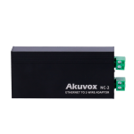 Akuvox AK-NC-2 Conversor IP a 2 hilos - 1 grupo de 2 hilos - 1 grupo TCP/IP con RJ45 | Salida PoE - Alimenta