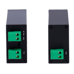 Akuvox AK-NX-2 Kit conversor IP a 2 hilos - 1 grupo de 2 hilos - 1 grupo TCP/IP con RJ45 | Entrada y salida