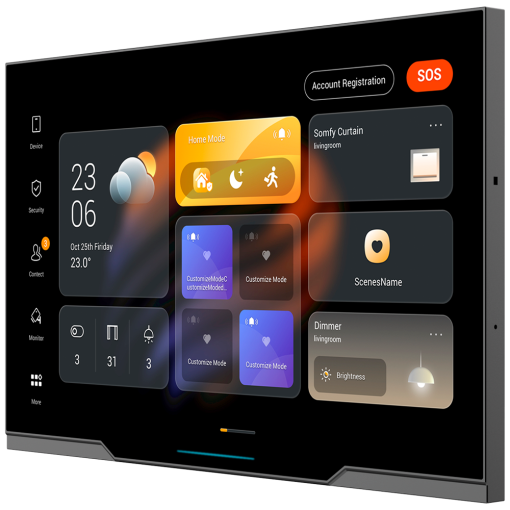 Akuvox AK-PH81-KNX-EU Monitor Android 12.0 para domótica - Pantalla TFT de 10" | Aplicaciones de terceros -
