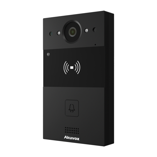 Akuvox AK-R20A-BLACK Videoportero IP en superficie - Cámara 2 Mpx | Audio bidireccional - Apertura con tarjeta