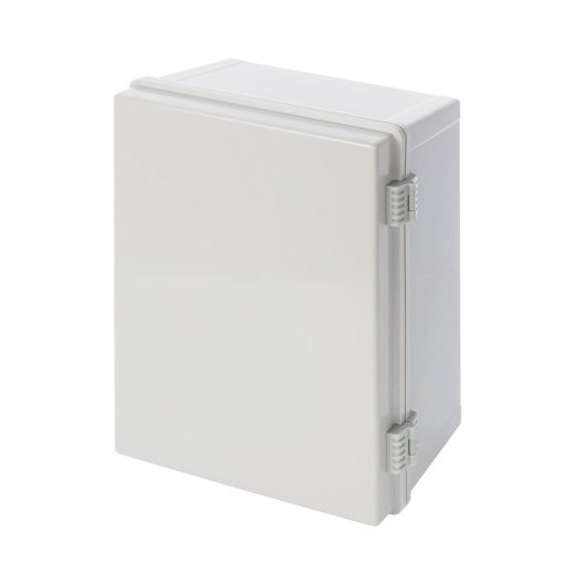 Bysecur AWB403020 Caja | de poliéster ABS | 400x300x205 | , | impermeable con bisagras plásticas de cierre y