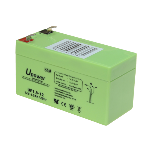 Oem BATT-1213-U Upower - Batería recargable - Tecnología plomo ácido AGM - Voltaje 12 V - Capacidad 1.3 Ah -