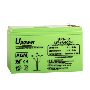 Marca Blanca BATT-1260-U Batería recargable Upower - Tecnología Plomo - Ácido AGM - Tensión 12V - Capacidad 6 Ah - 151