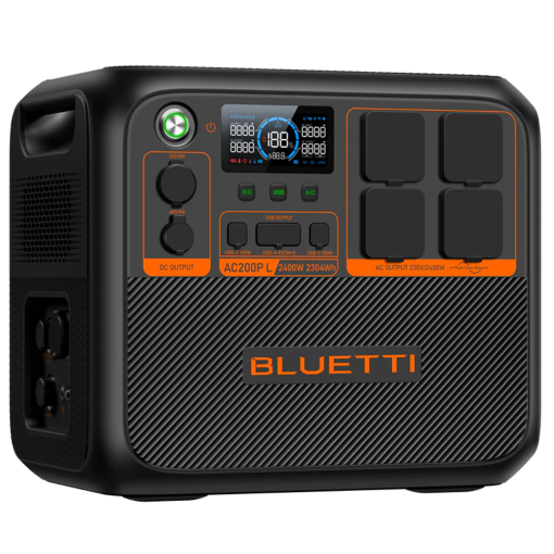 Bluetti BL-AC200PL Batería portátil BluettiGran capacidad 2304WhPotencia salida 2400W maxSalidas y formas de