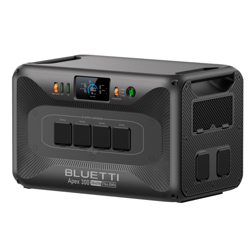 Bluetti BL-APEX300 Estación de energía portátilGran capacidad 2765WhPotencia salida 3840WFormas de recarga