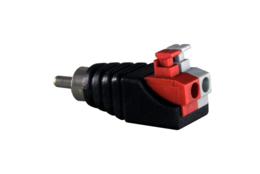 Bysecur BSC23358 Conector RCA macho | de fácil conexionado | Fácil conexionado | Salida +/- de 2 terminales |
