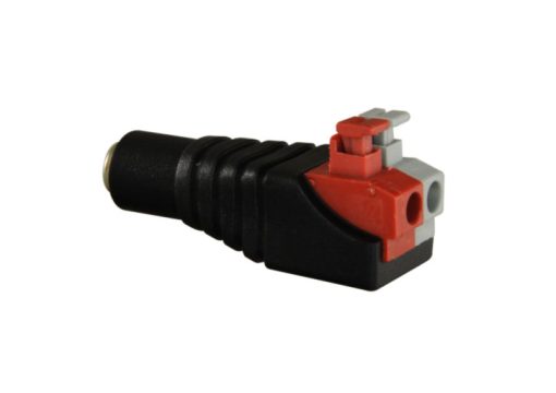 Bysecur BSC23360 Conector DC hembra de fácil conexionado | Fácil conexionado | Salida +/ de 2 terminales |