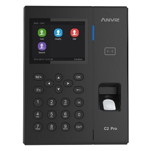 Anviz C2PRO-DUAL Control de acceso y presencia - Huella, tarjeta EM/MF y PIN - 5.000 usuarios | 100.000