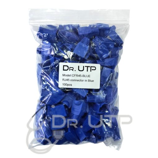 DrUTP CFR45-BLUE – Bolsa de 100 unidades de capuchones para conector RJ45 de color azul