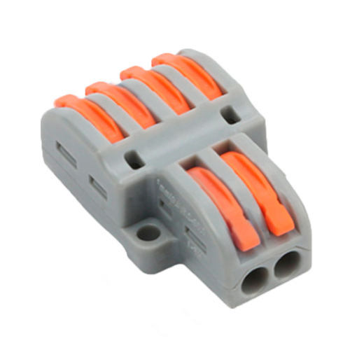 OEM CON-FAST-24 Safire Conector de Cable2 Entradas y 4 Salidas Calibre del cable 28 ~ 12AWGSección 0,08 ~ 4mm²