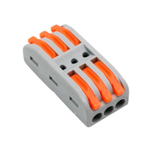 OEM CON-FAST-33 Safire Conector de Cable3 Entradas y 3 Salidas Calibre del cable 28 ~ 12AWGSección 0,08 ~ 4mm²