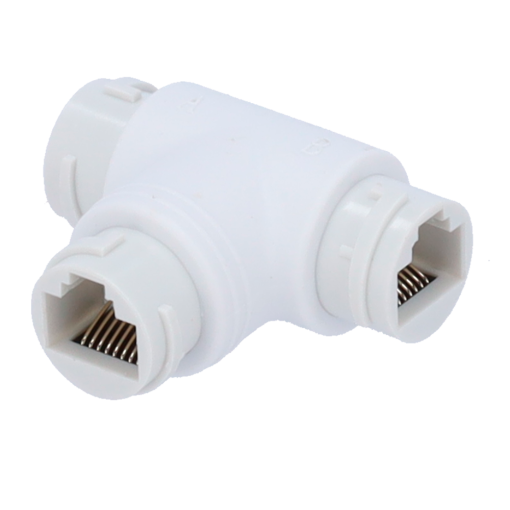 OEM CON-RJ45-T-W Adaptador RJ45Conector entrada RJ45 hembraConector salida 2 RJ45 hembraCompatible UTP