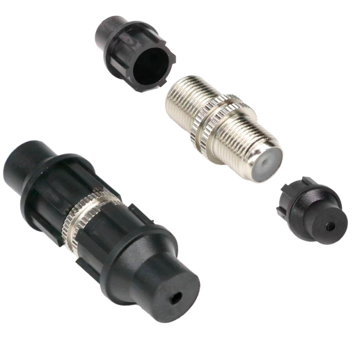 OEM CON100-CAP-DF Conector coaxial doble F SimpleRápidoReutilizableReciclableCompatibilidad universal con coaxial