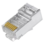 Safire CON300-FTP5E ConectoresRJ45 FTP CAT 5E para crimparCompatible con cable FTP20 mm (Fo)10 mm (An)5 g