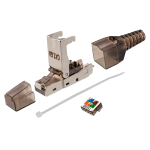Safire CON300-FTP6A-TL Conector RJ45Compatible con cable FTP Cat 6ACarcasa de metalCompatible con cables AWG23Fácil