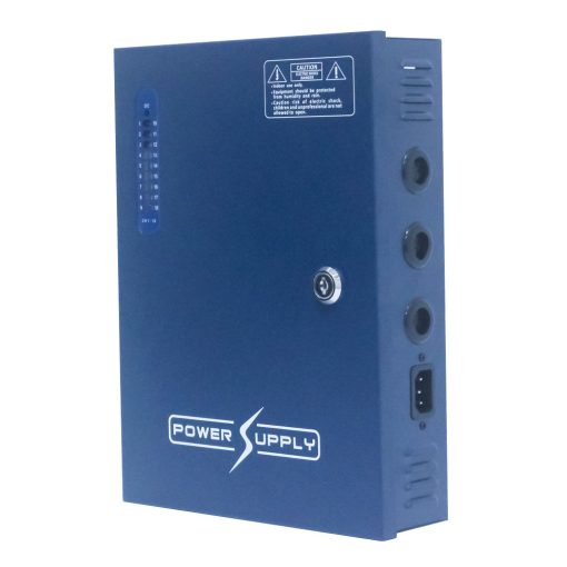 CCTV Direct CTD-625N Fuente de alimentación en caja metálica de 18 salidas 12V /20A totales