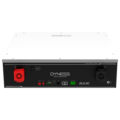 Dyness DY-DLC-5120 Batería enrackable Capacidad 5120Wh LiFePO4 51.2V / 100Ah 6000 ciclos de vida Hasta 50